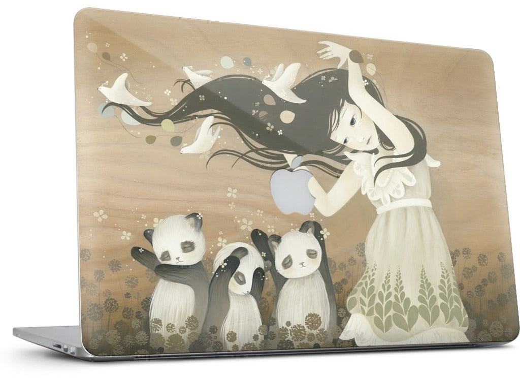 Leave The Hair And Go Free MacBook Skin