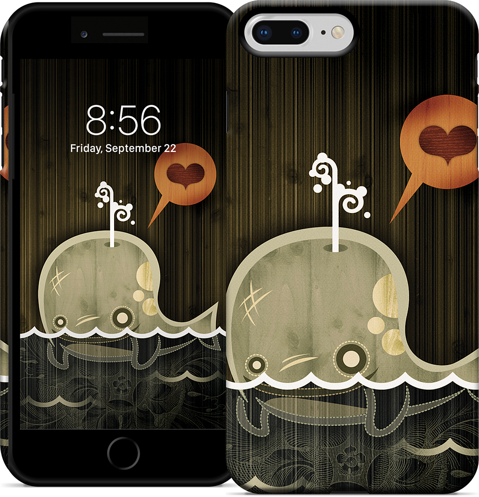 The Enamored Whale iPhone Case