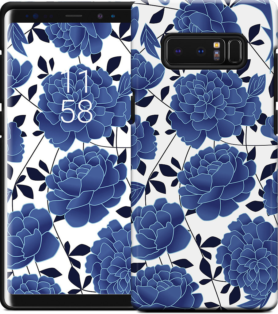 Blue flowers Samsung Case