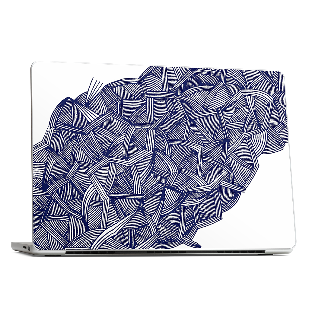 blue lines MacBook Skin