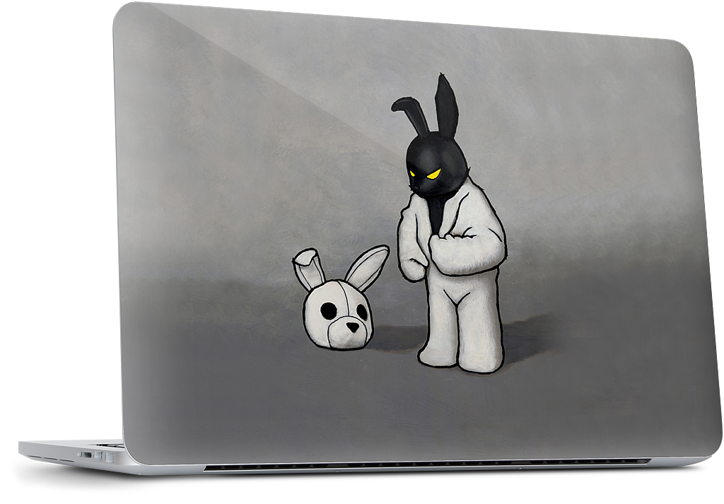 Black In White MacBook Skin