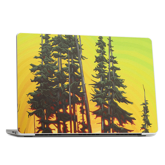 Green Skies At Night MacBook Skin