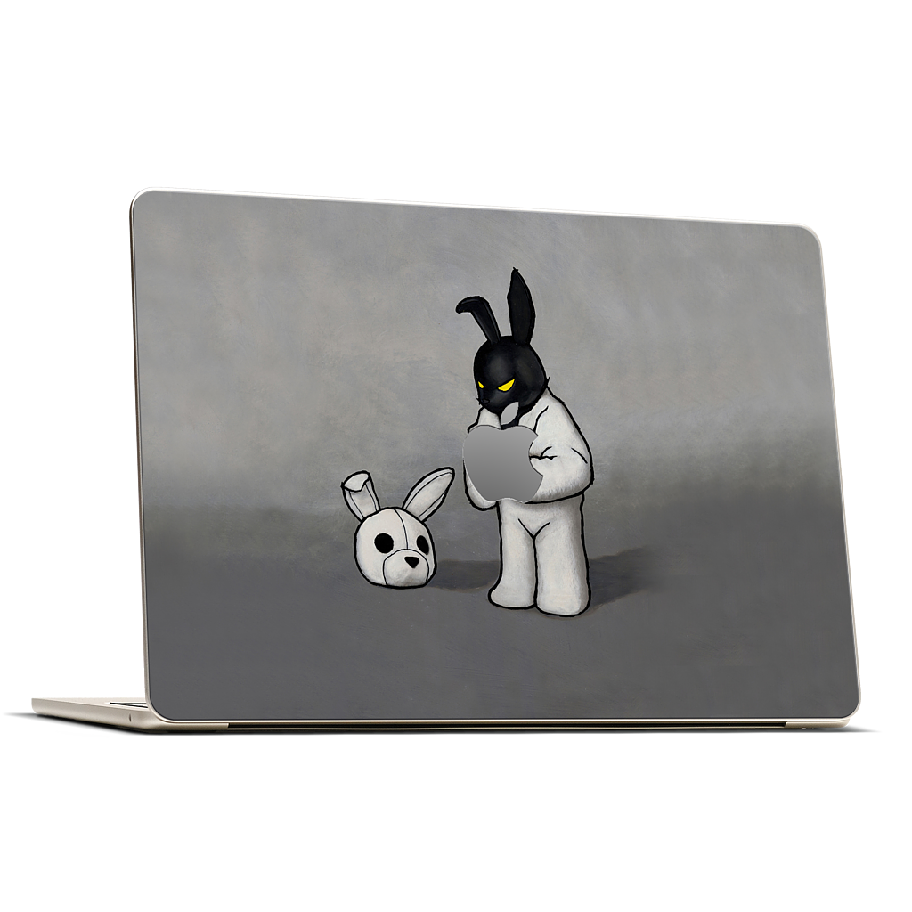 Black In White MacBook Skin