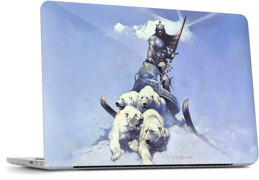 Silver Warrior MacBook Skin