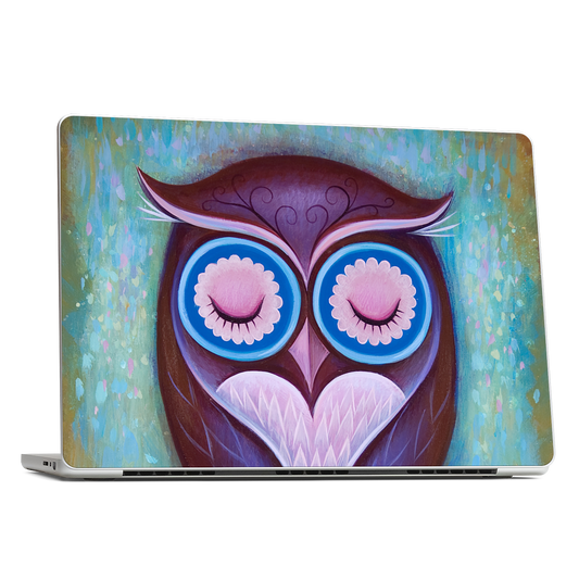 Sleepy Owl MacBook Skin