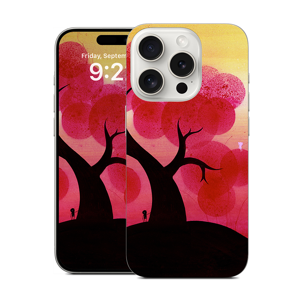 Red Blossoms iPhone Skin