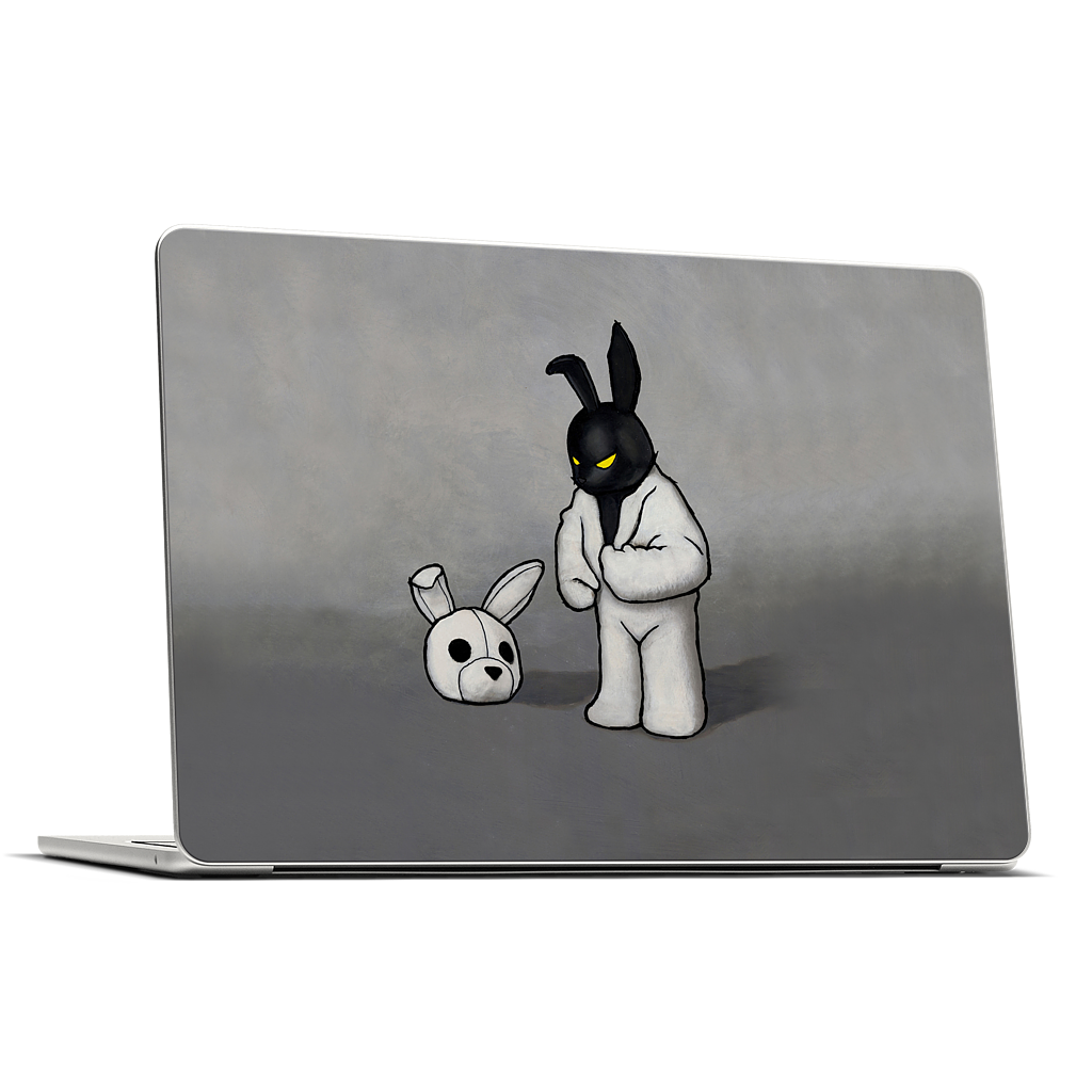 Black In White MacBook Skin