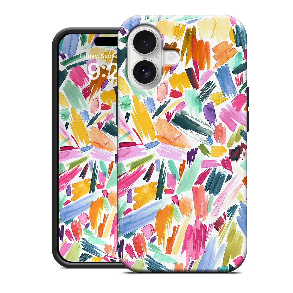 Colorful Abstract Strokes iPhone Case