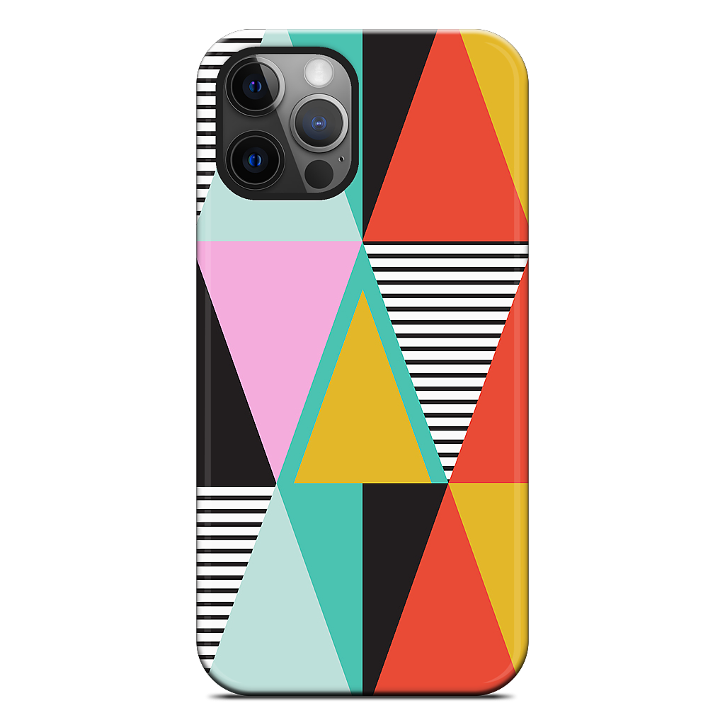 Graphic Triangles iPhone Case