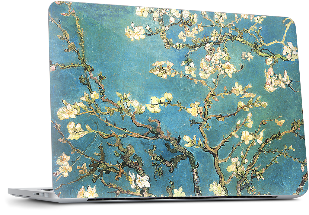 Almond Branches in Bloom MacBook Skin