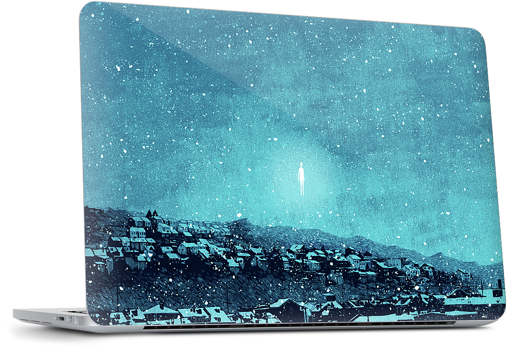 "we wait out the storm, and i am floored" MacBook Skin