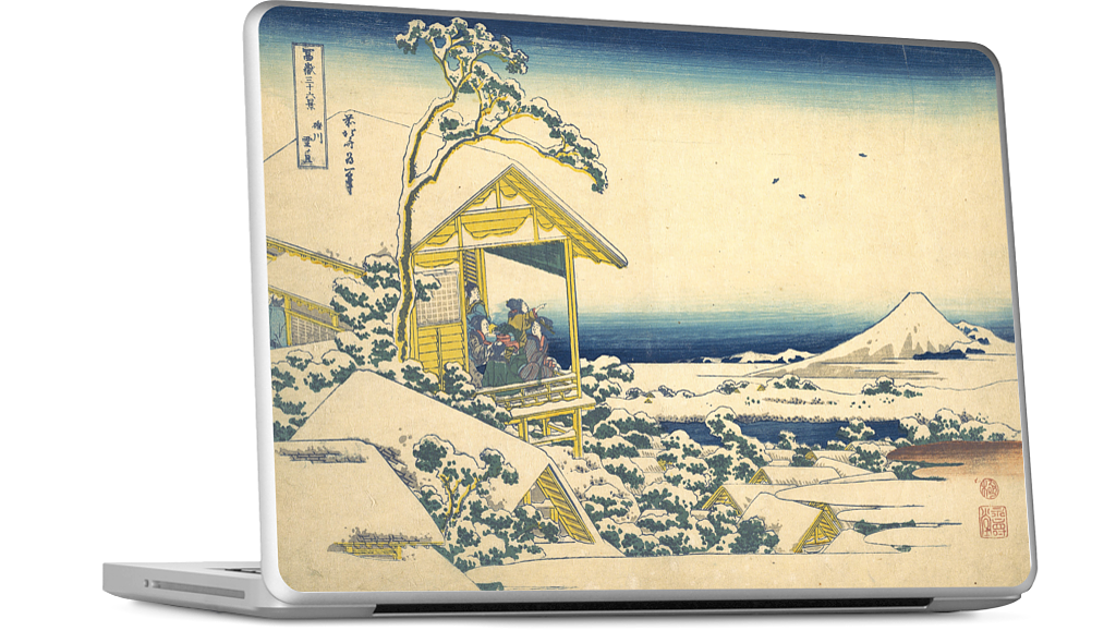 Morning After the Snow at Koishikawa in Edo (Koishikawa yuki no ashita) MacBook Skin