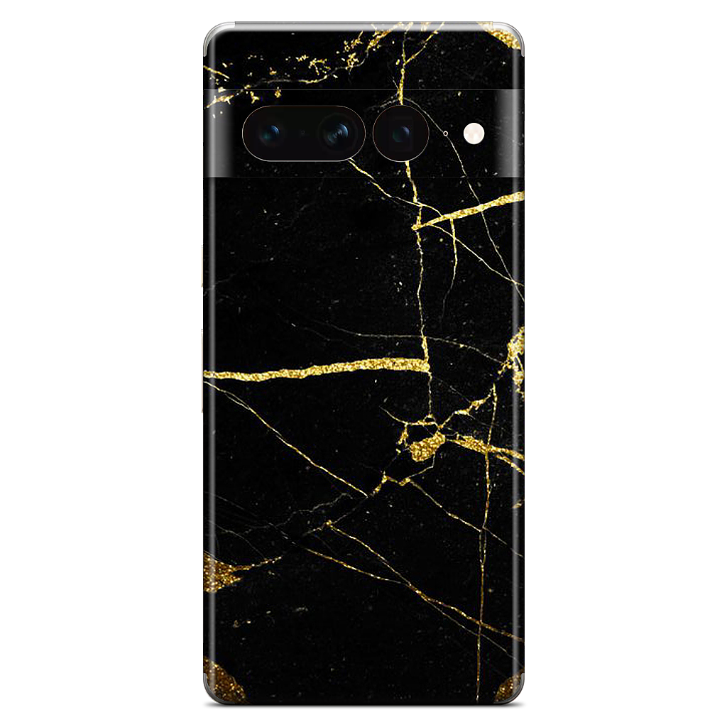 Black and Gold Marble Google Phone