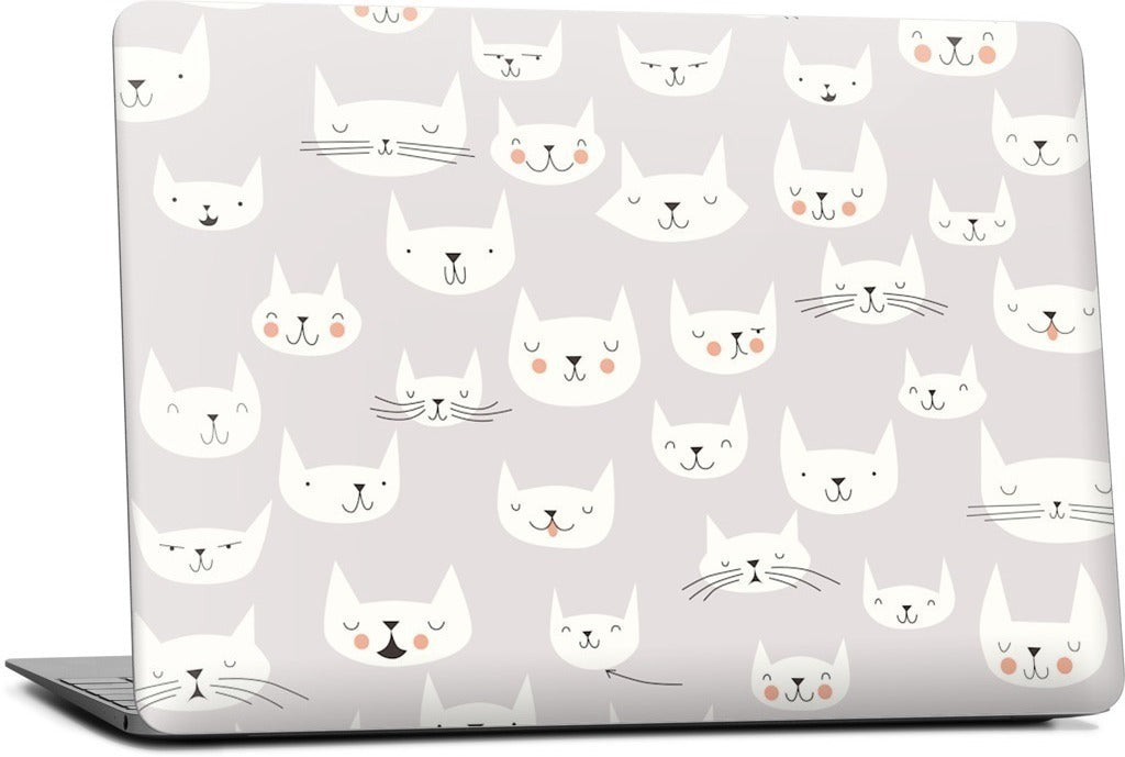Cat Faces MacBook Skin