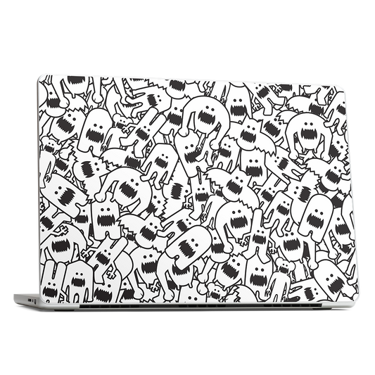 Monster Collage MacBook Skin