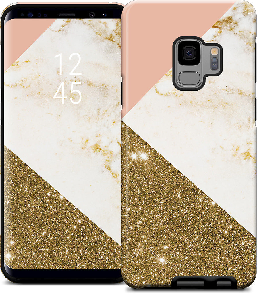 Gold Marble Collage  Samsung Case