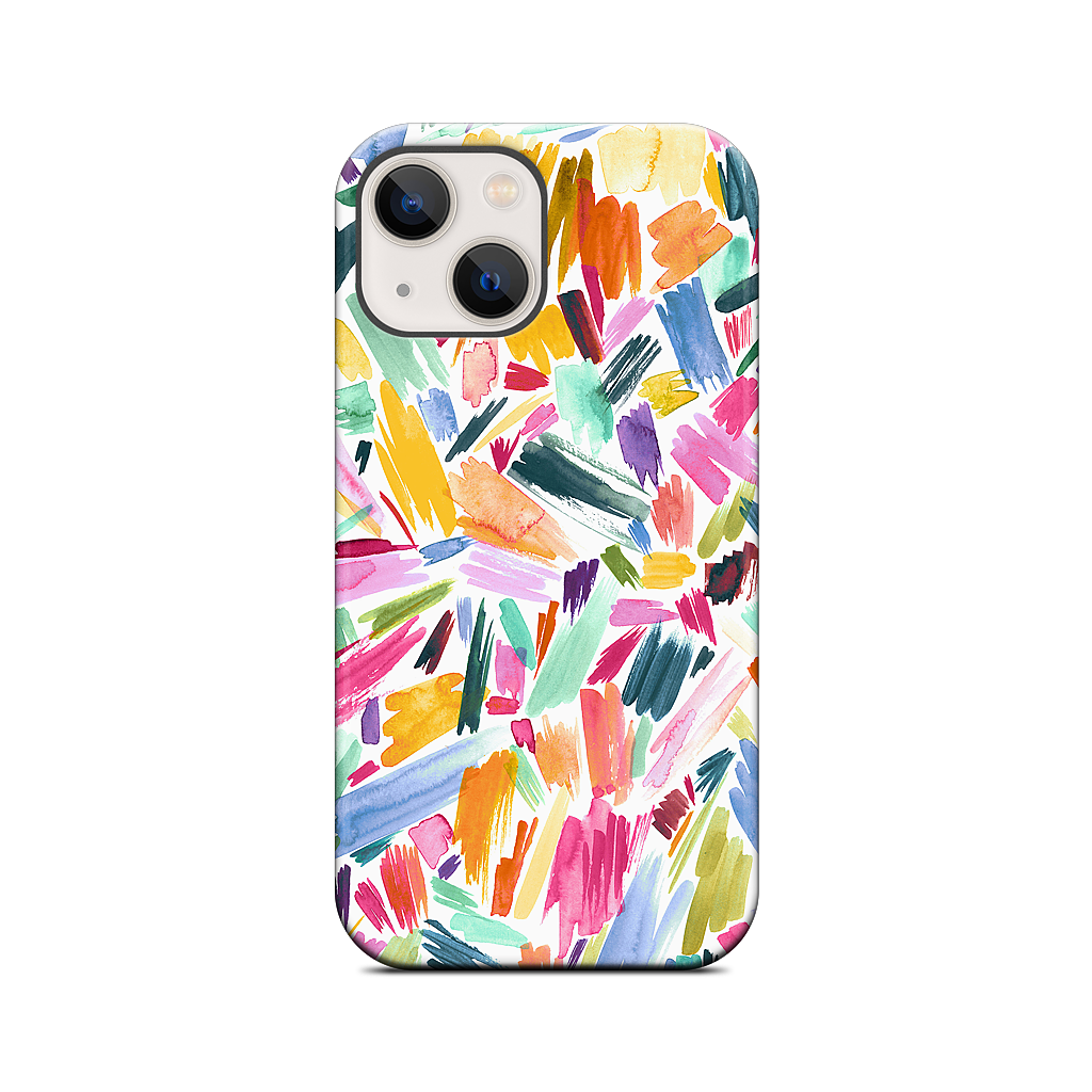 Colorful Abstract Strokes iPhone Case