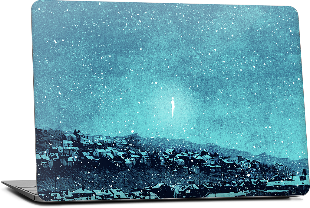 "we wait out the storm, and i am floored" MacBook Skin