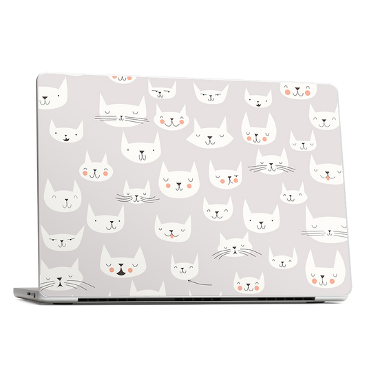 Cat Faces MacBook Skin