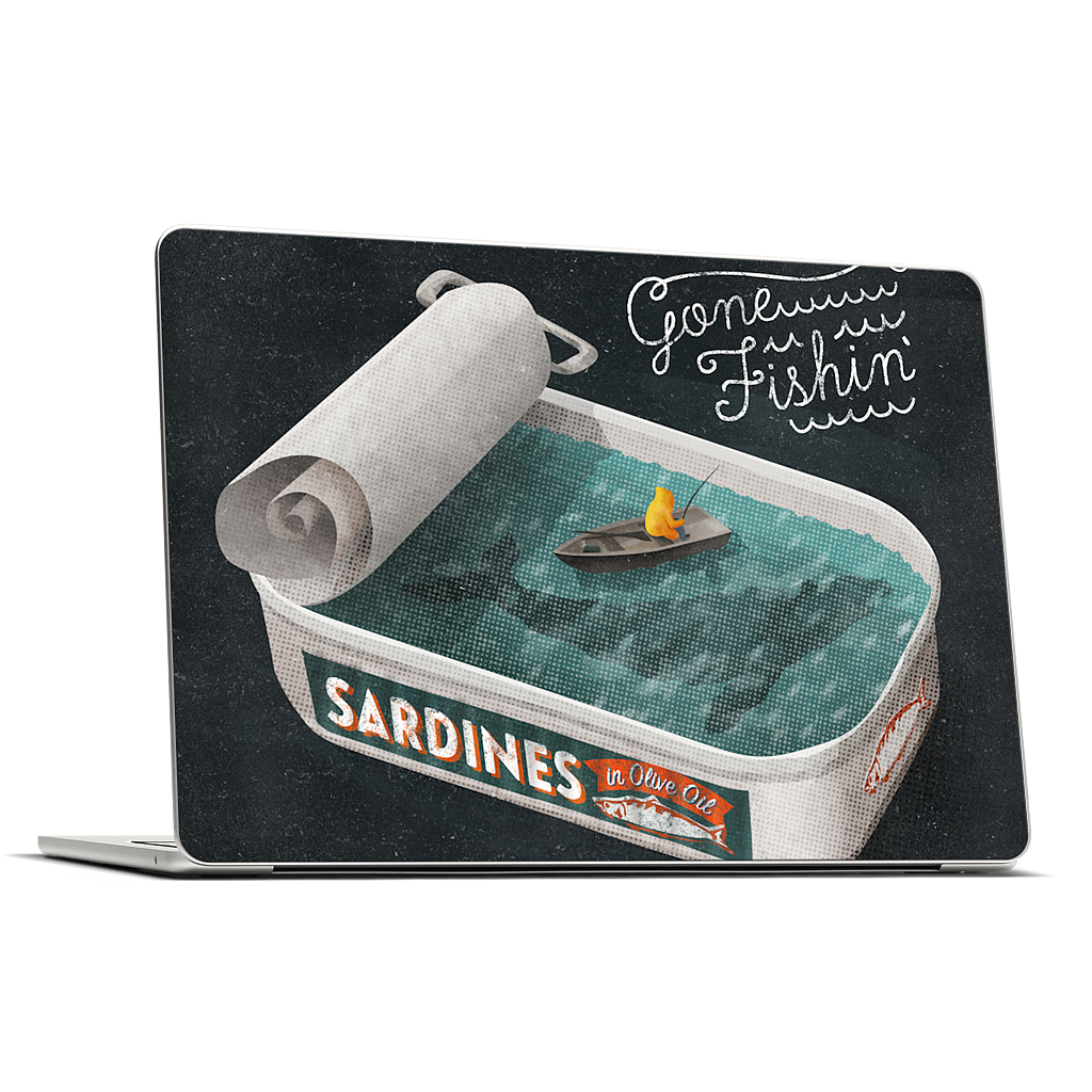 Gone Fishin' MacBook Skin