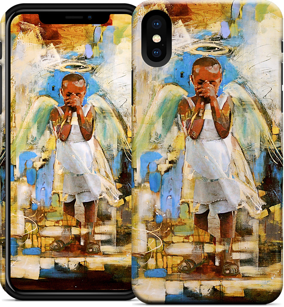 Shy Angel iPhone Case