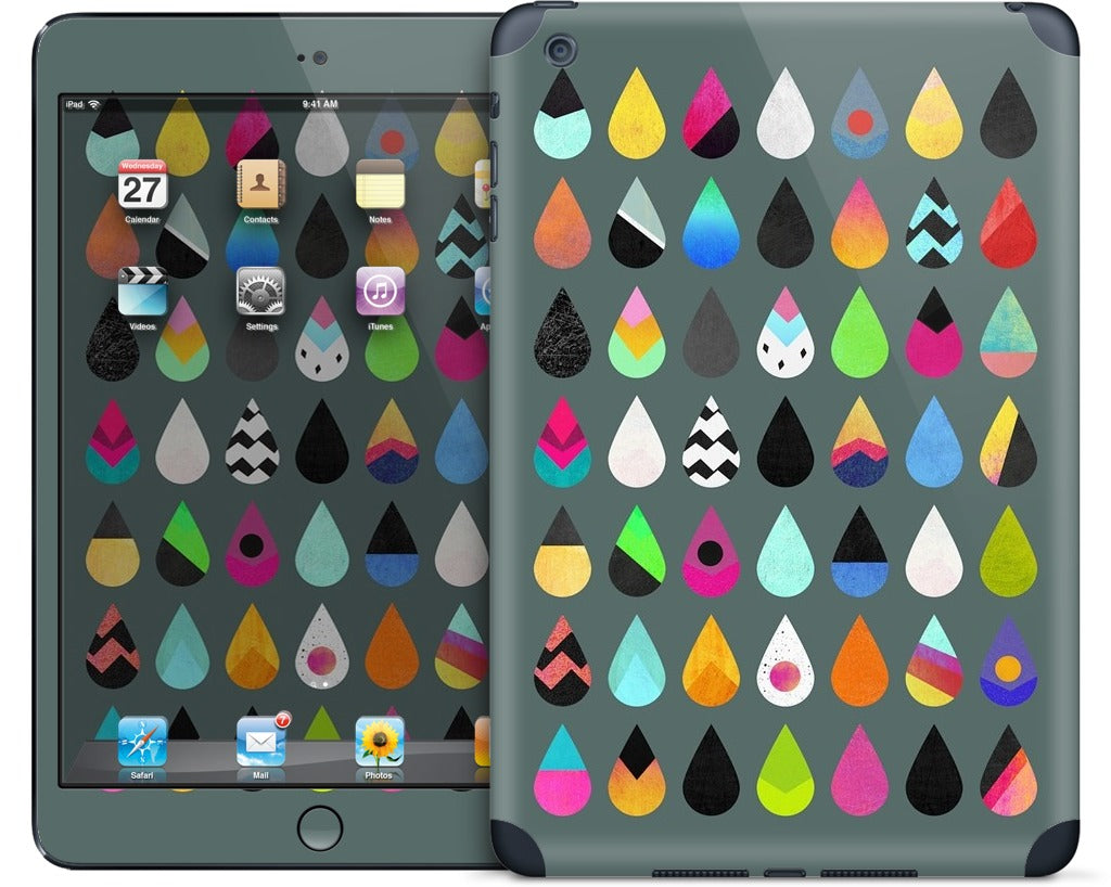 Colorful Rain iPad Skin