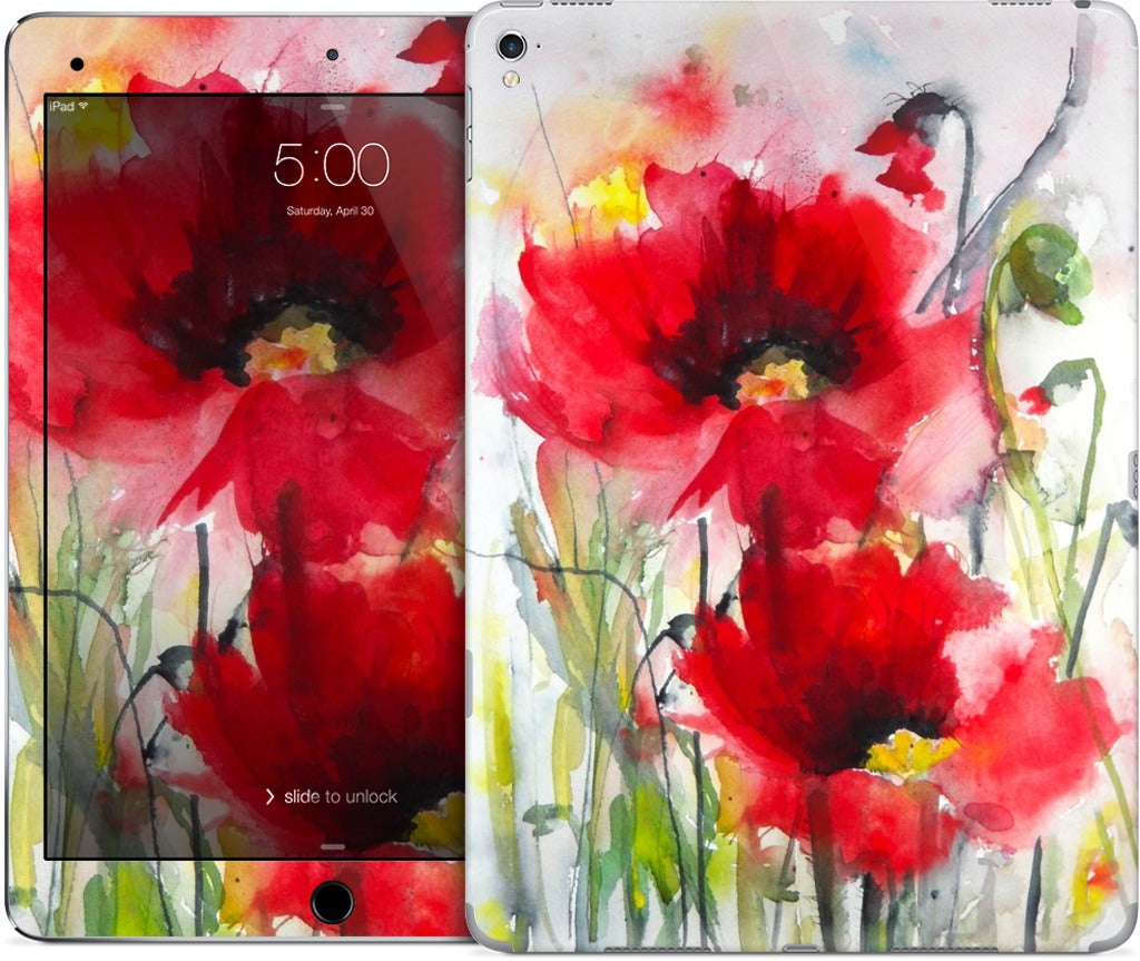 Red Poppies iPad Skin