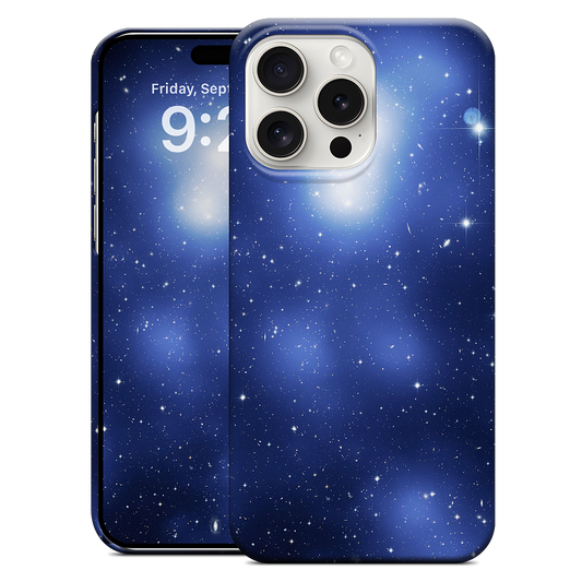 Galaxy Cluster Blue iPhone Case