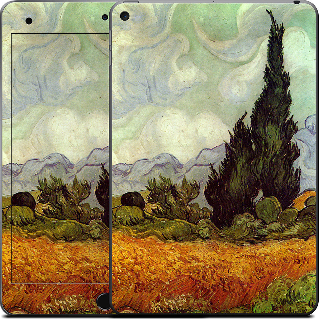 A Wheatfield with Cypresses iPad Skin