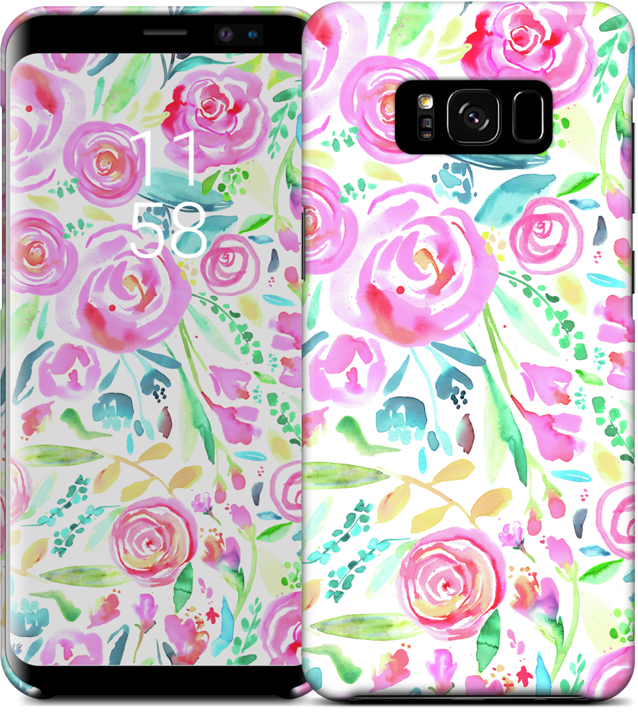 Sweet Floral Roses Pastel Bouquet Samsung Case