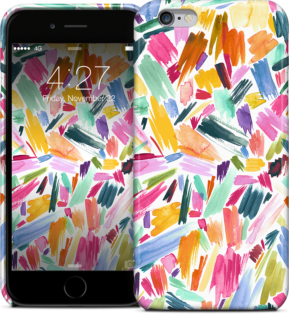 Colorful Abstract Strokes iPhone Case