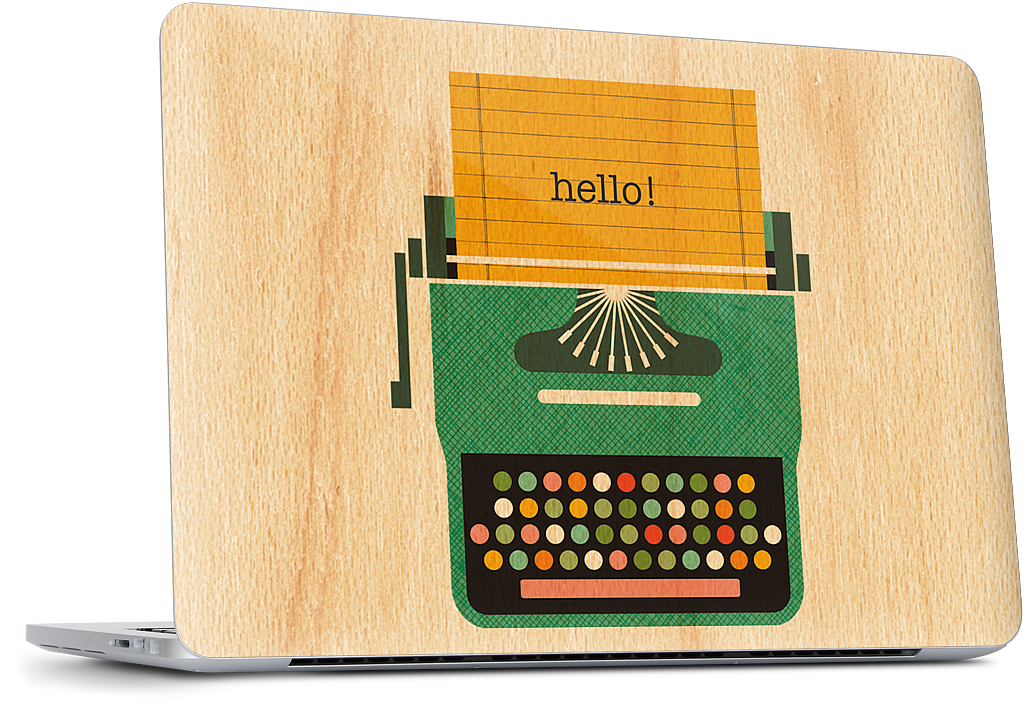 Typewriter MacBook Skin