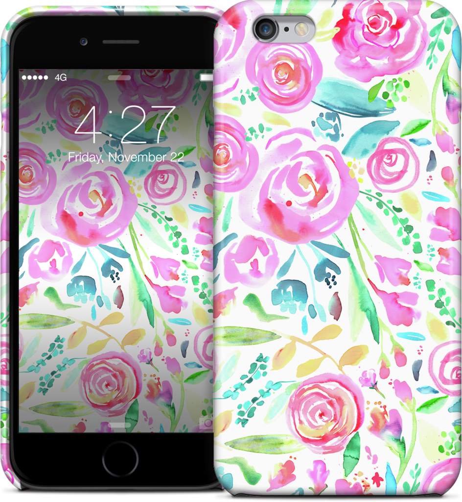 Sweet Floral Roses Pastel Bouquet iPhone Case