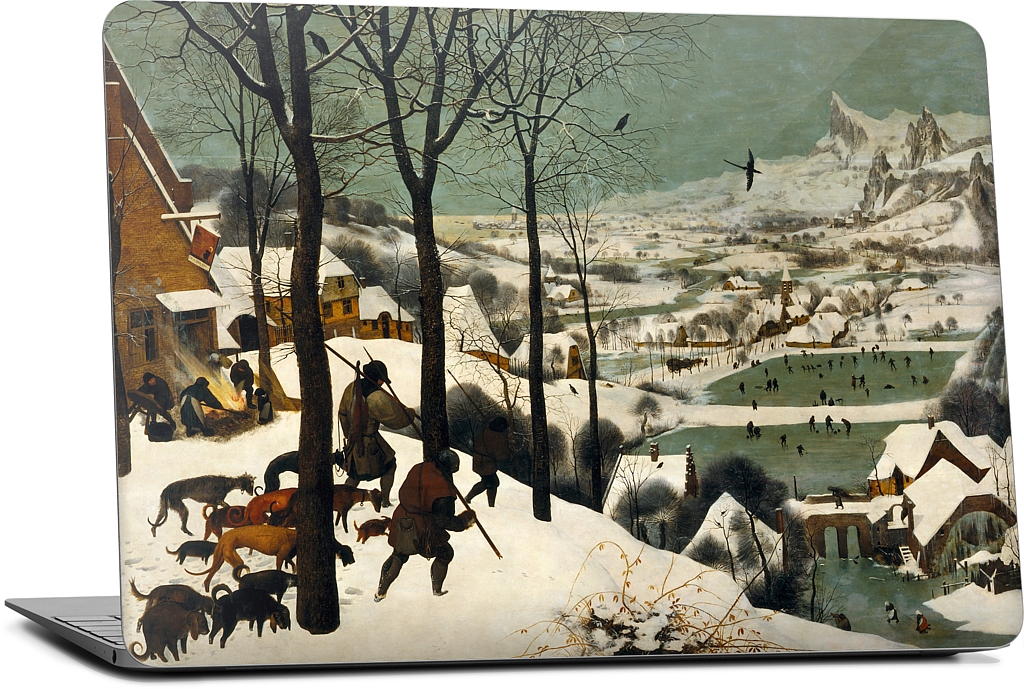 Hunters in the Snow MacBook Skin