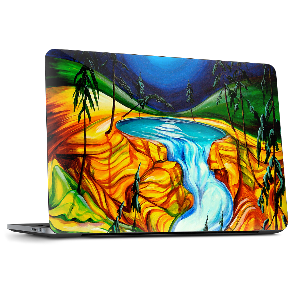 Cup Of Life Athabasca Falls Jasper Dell Laptop Skin