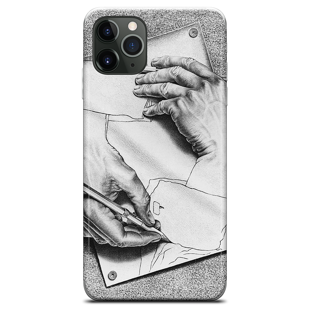 Drawing Hands iPhone Skin