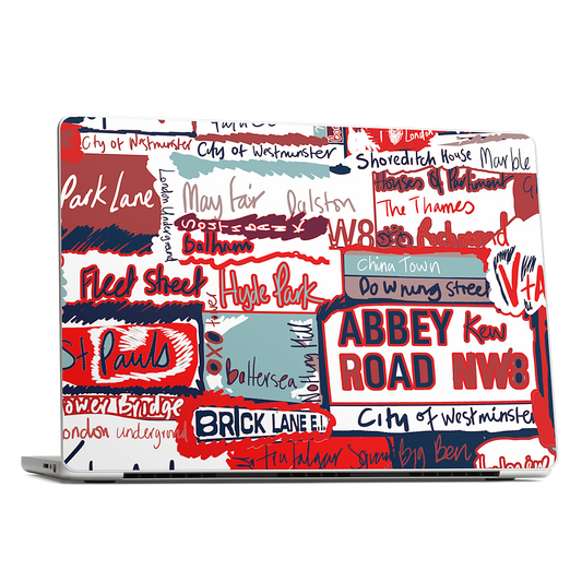London Words MacBook Skin