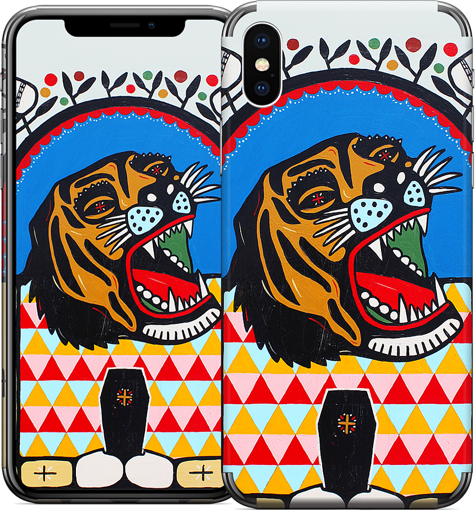 Tiger Coffin iPhone Skin