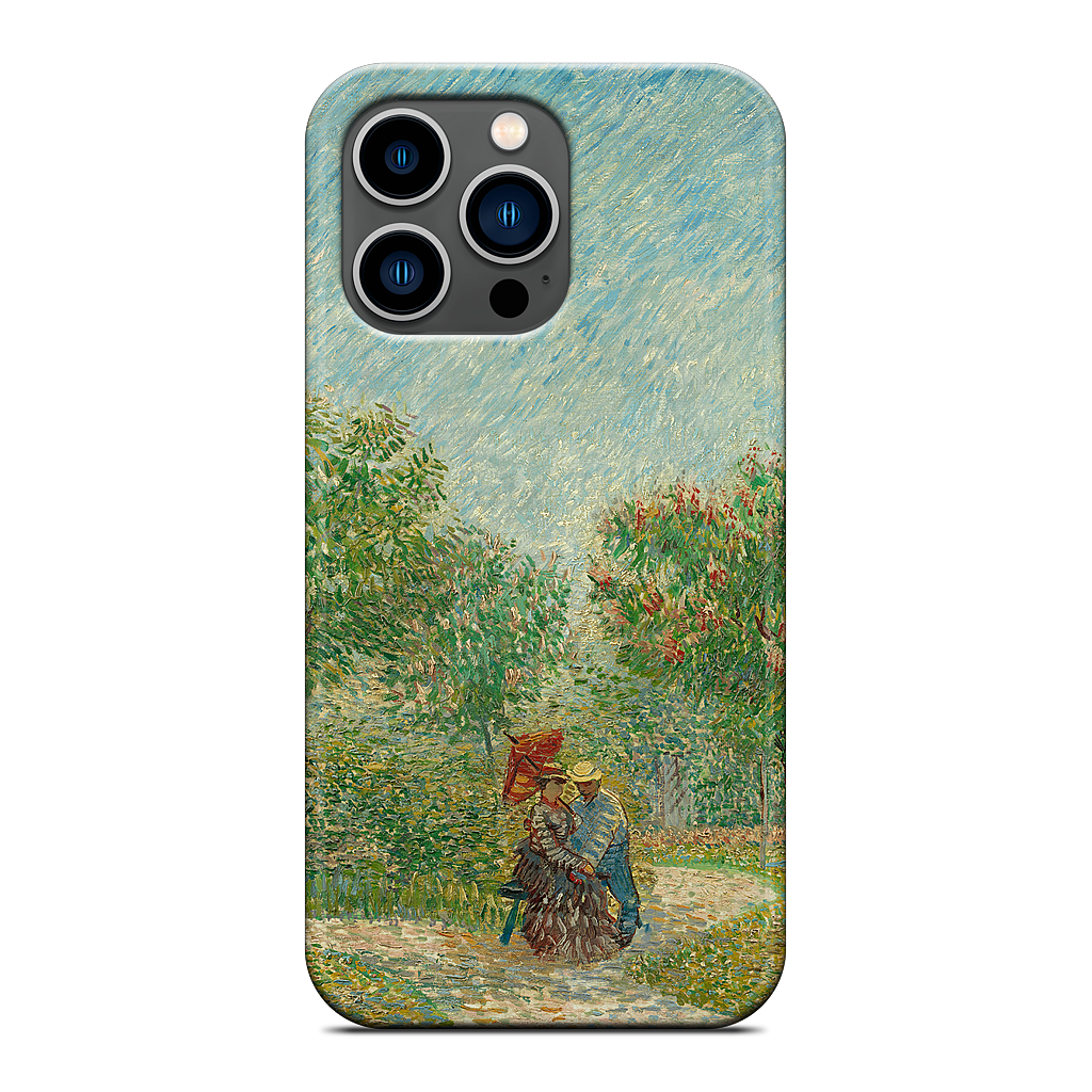 Garden with Courting Couples iPhone Case