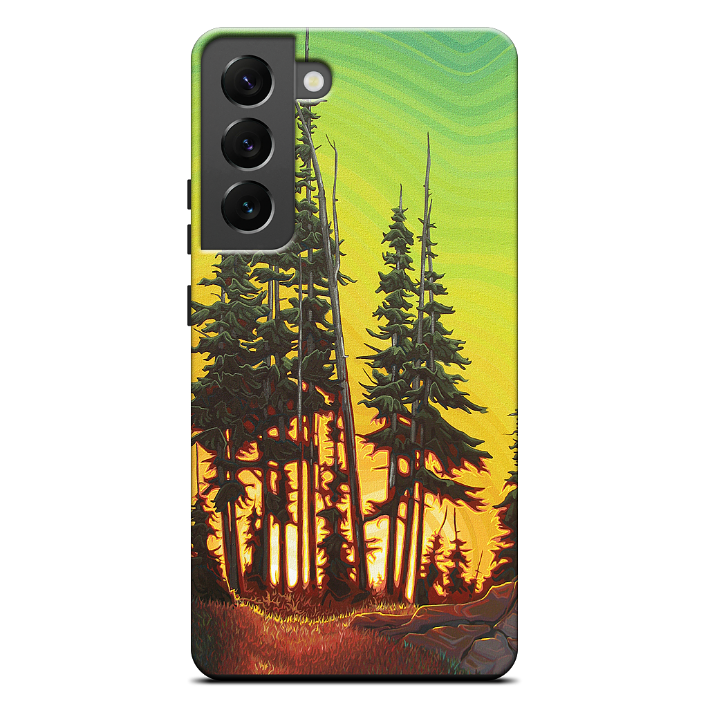 Green Skies At Night Samsung Case