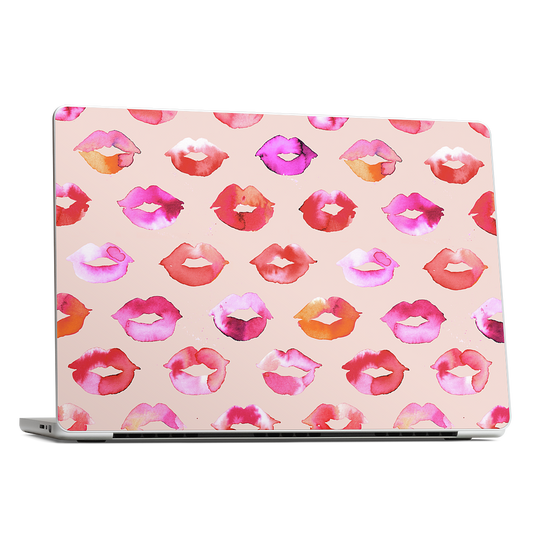 Sweet Coral Pink Lips MacBook Skin
