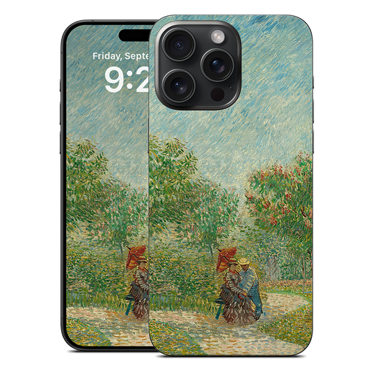 Garden with Courting Couples iPhone Skin