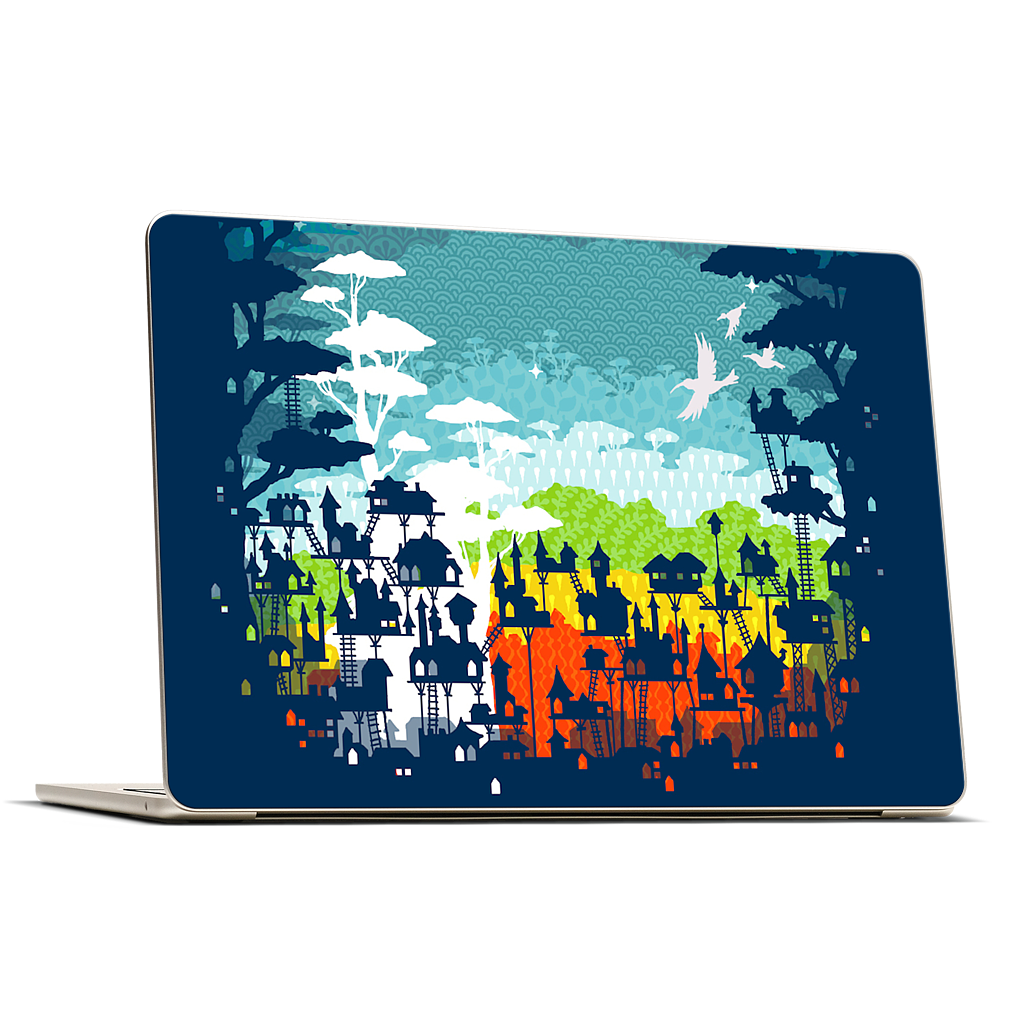Rainforest City MacBook Skin