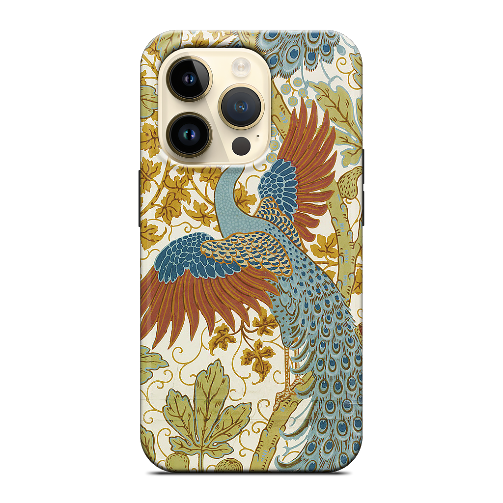 Fig and Peacock iPhone Case