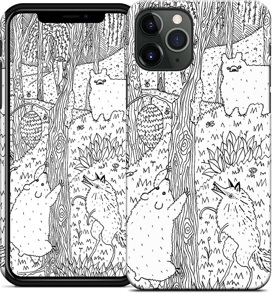 Diurnal Animals of the Forest iPhone Case
