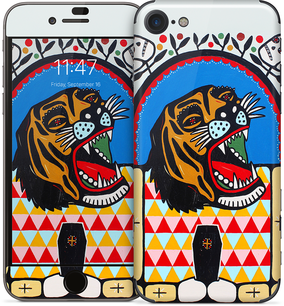 Tiger Coffin iPhone Skin