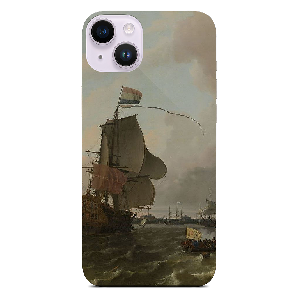 The Warship Brielle on the Maas Rotterdam iPhone Skin