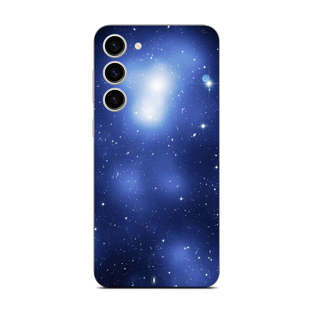 Galaxy Cluster Blue Samsung Skin