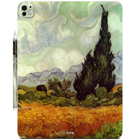 A Wheatfield with Cypresses iPad Skin
