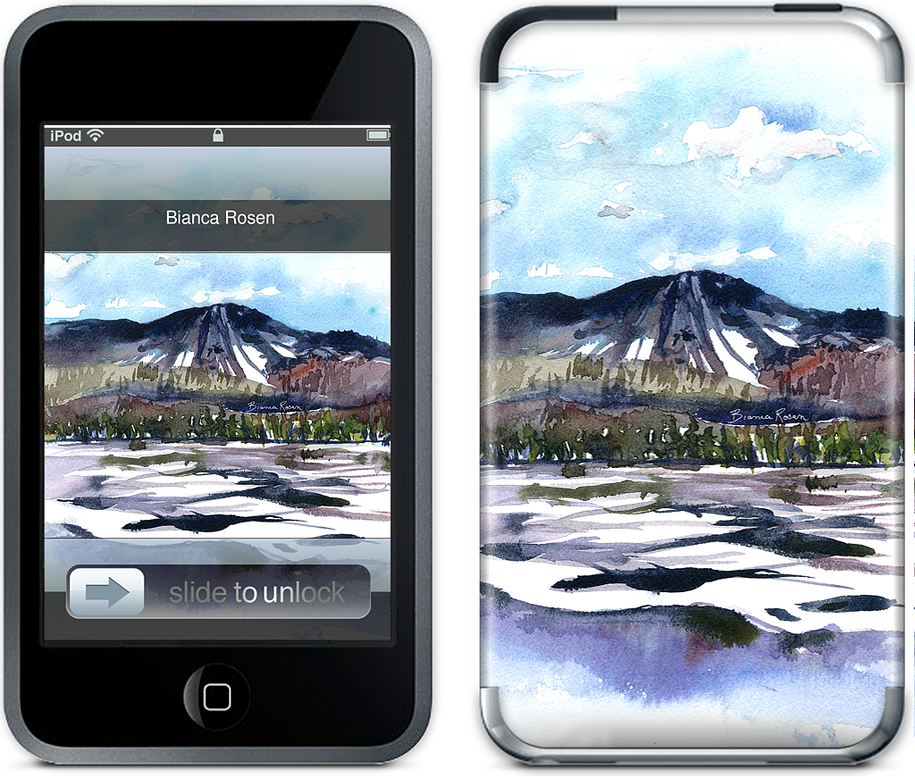 Ski Mountain iPod Skin